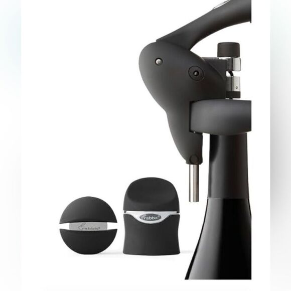 "NEW" Houdini Black 6 Pc Wine Tool Kit Set Corkscrew, Wine & Champagne Sealer OS - Picture 3 of 16